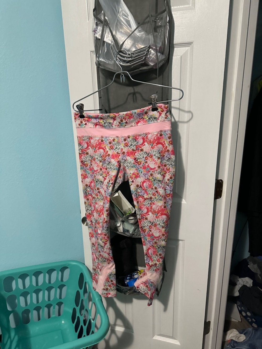 lululemon athletica Pink Floral Capris